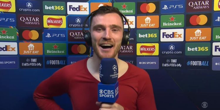 Andy Robertson lets slip Liverpool dressing room view on Jamie Carragher Mohamed Salah remark